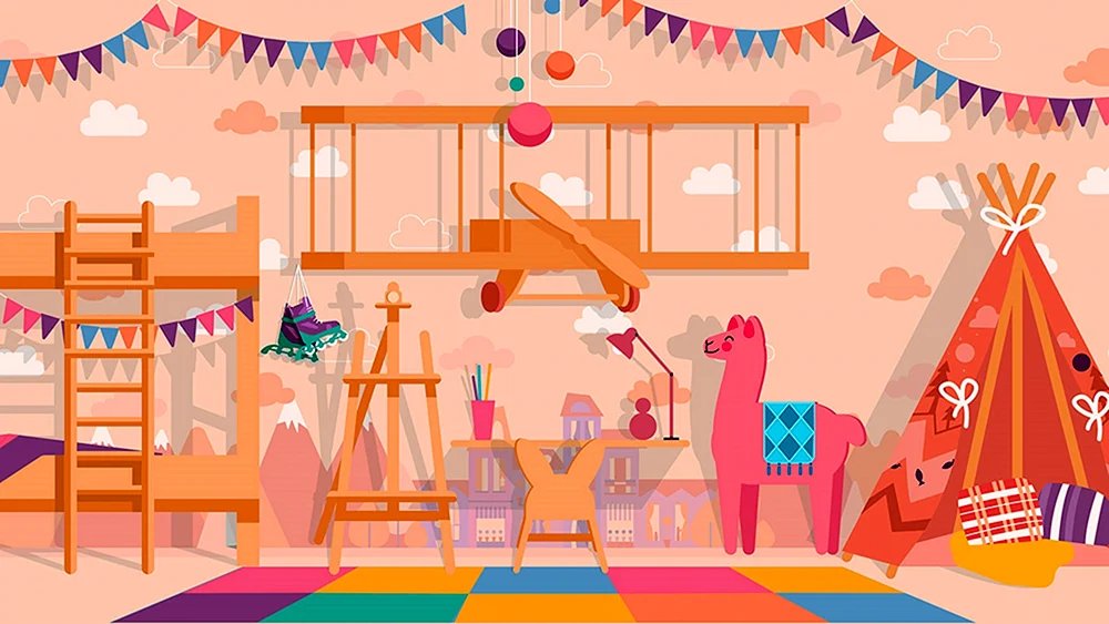 Wände im Kinderzimmer