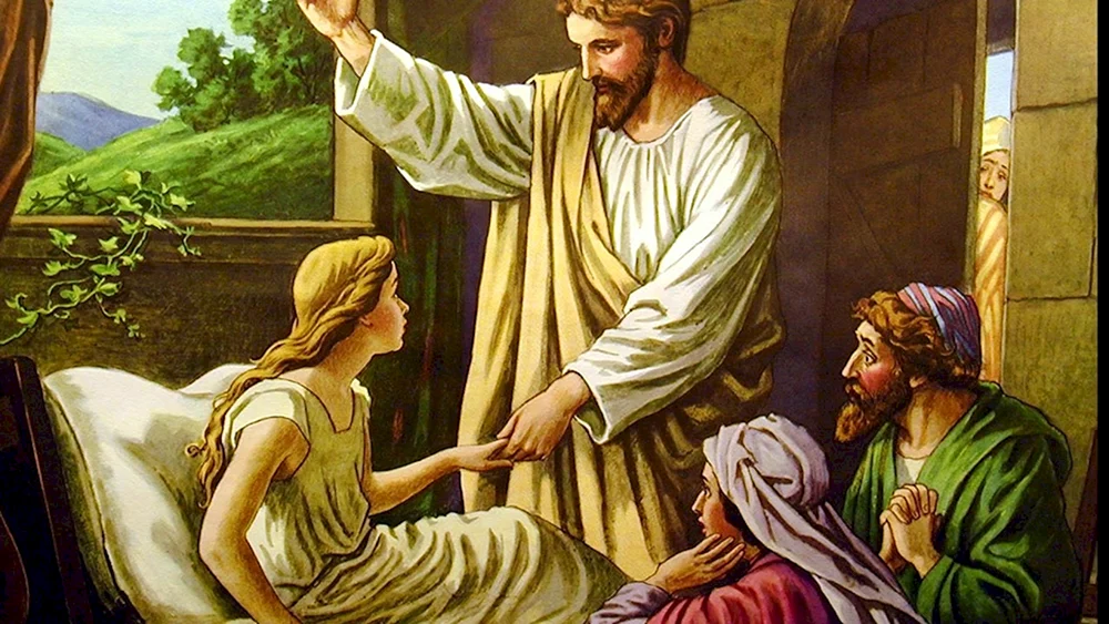 Jesus Christus erweckt die Tochter des Jairus
