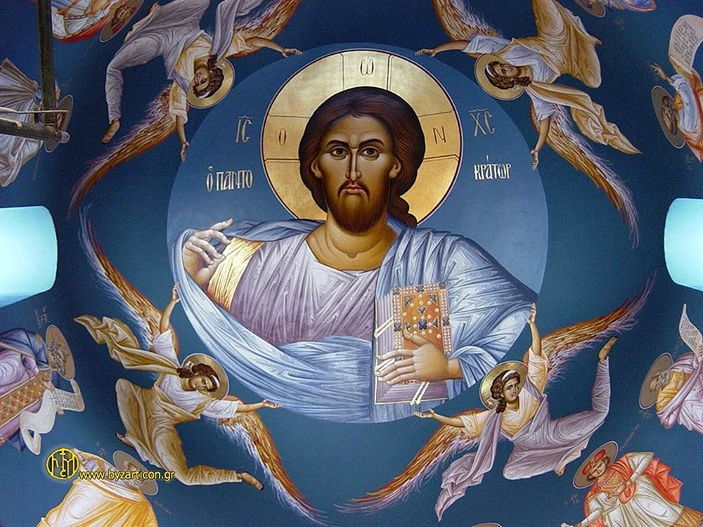 Die Ikone von Jesus Christus. Cherubim
