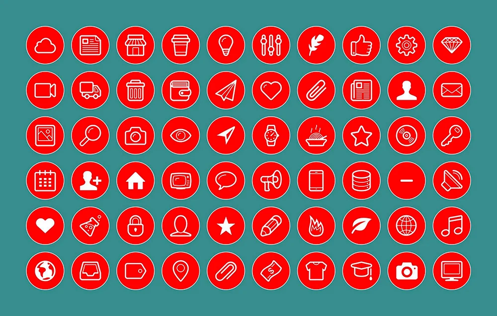 Icons für relevant auf Instagram