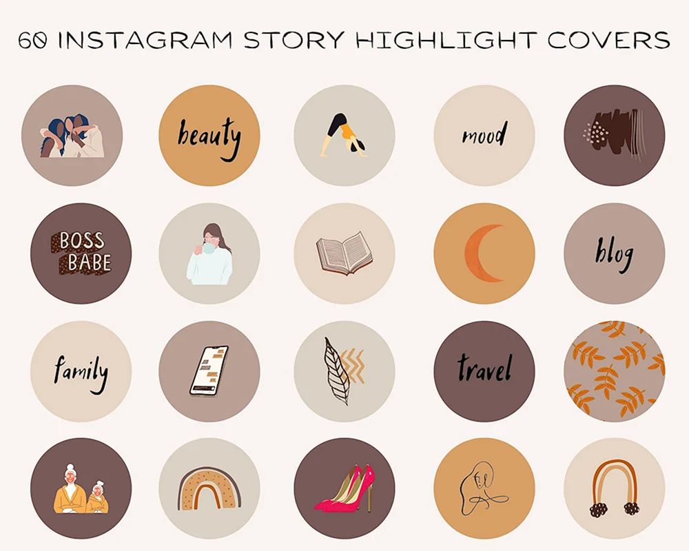 Icons für Instagram-Storys