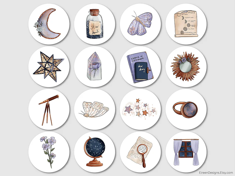Icons für Instagram highlites in Instagram astrologer