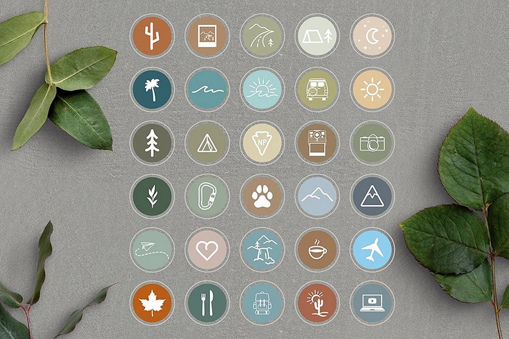 Icons für Instagram storis