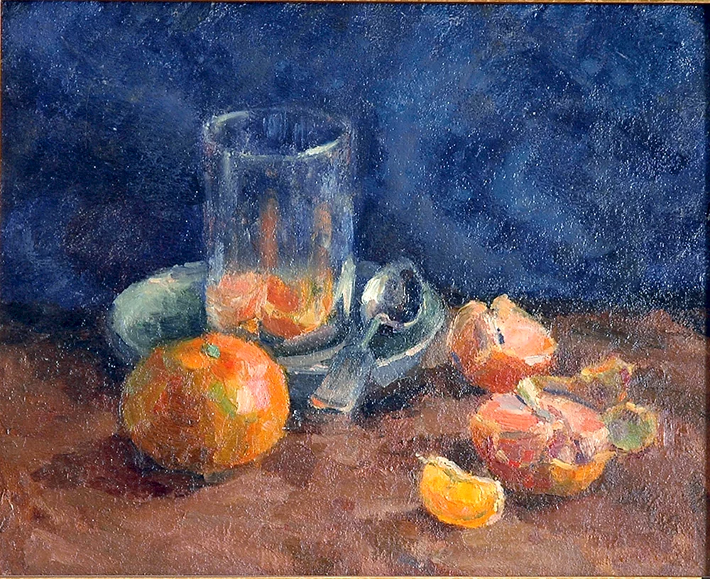 Ilya Iwanowitsch Maschkow Stilleben mit zerbrochenem Granatapfel