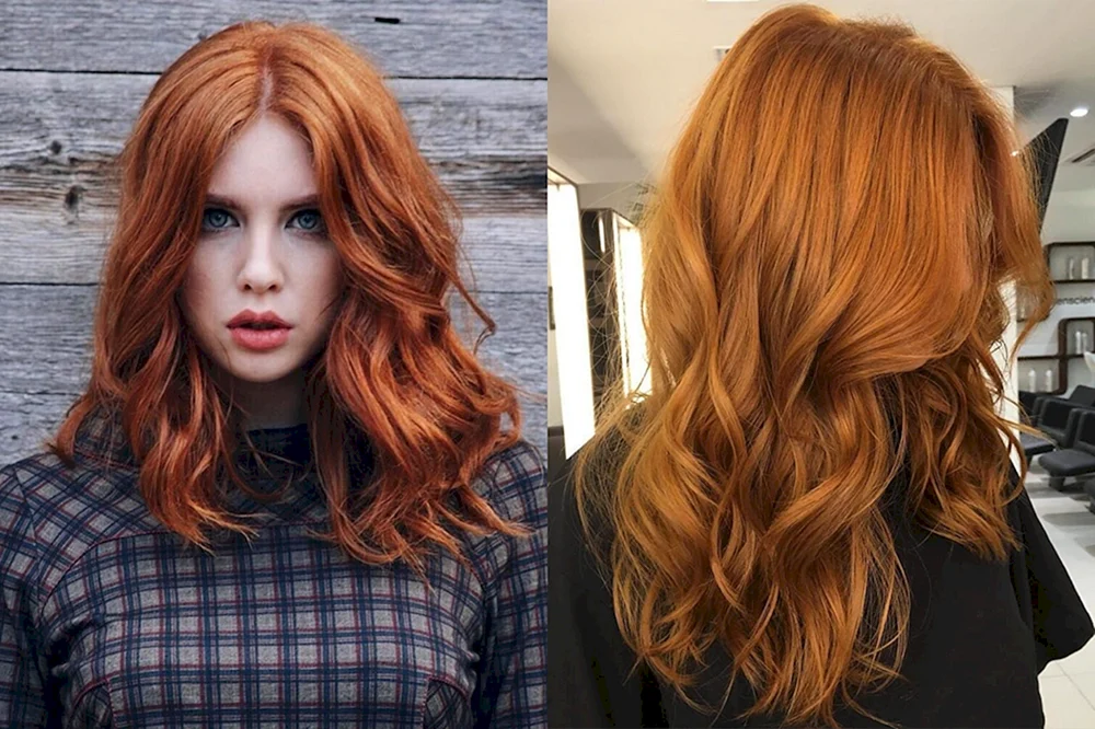 Imbische rote Haarfarbe