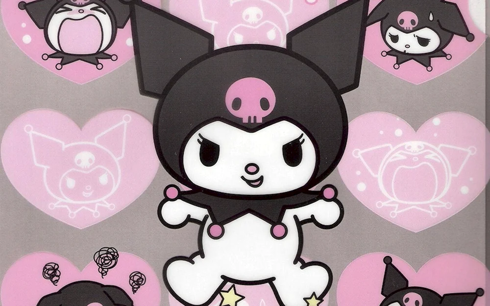 Hello Kitty Aufkleber und Kuromi