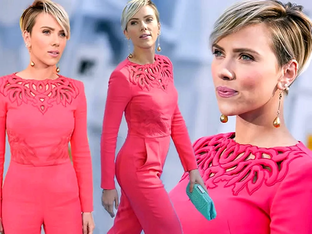 Johansson mit Kurzhaarschnitt