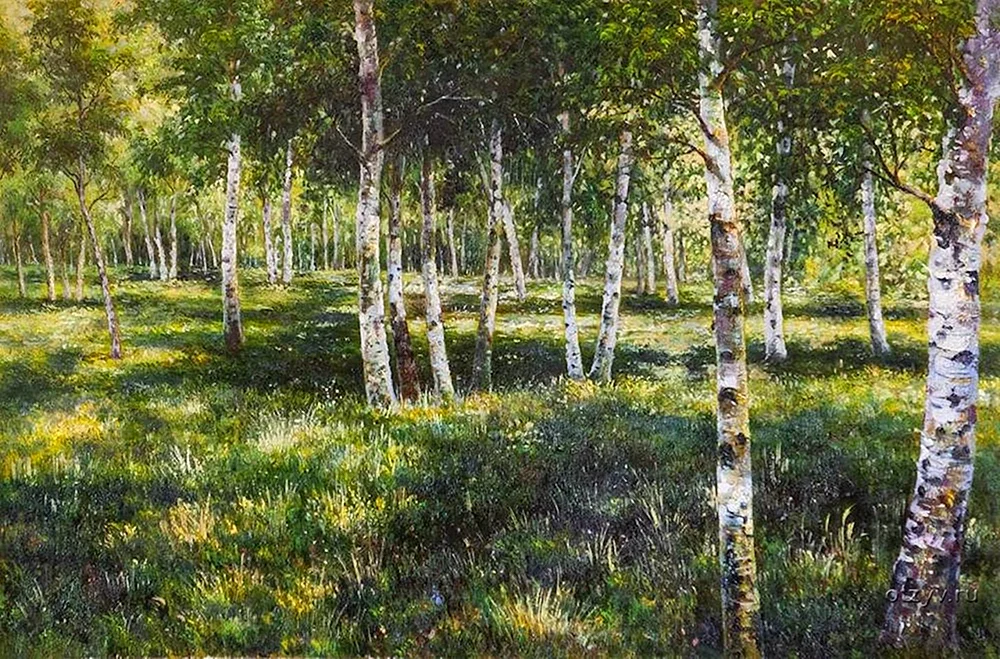 Isaac Levitan Birch Grove