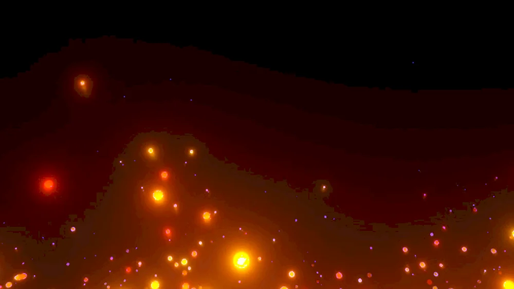 Effekte auf schwarzem Hintergrund
