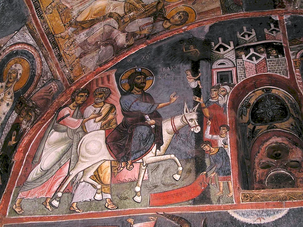 Byzantinisches Fresko Justinian