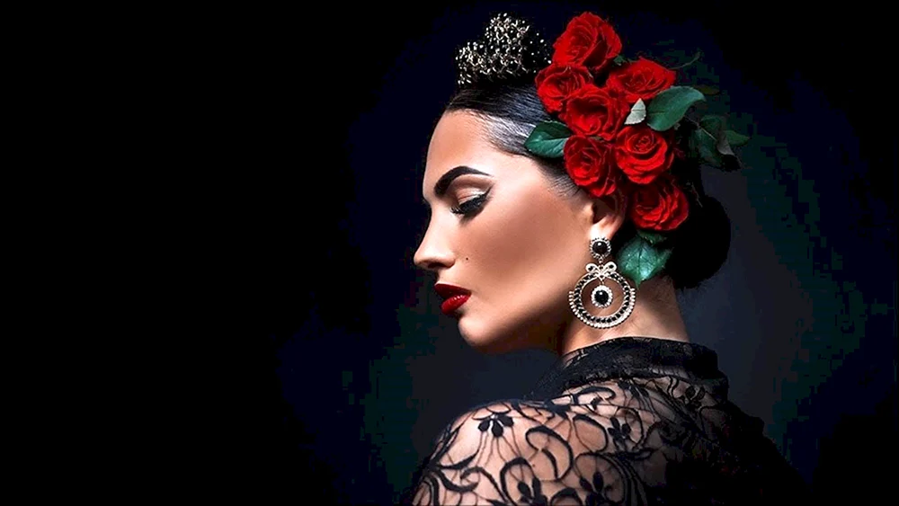 Spanisches Flamenco Makeup