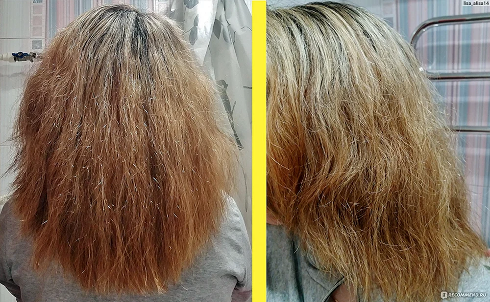 Geschädigtes Haar nach dem Färben