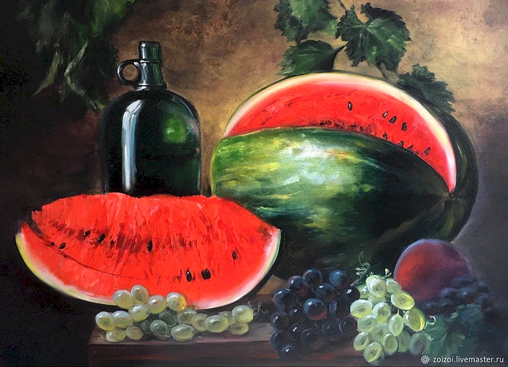 Yuri Kudrin Stillleben Wassermelone