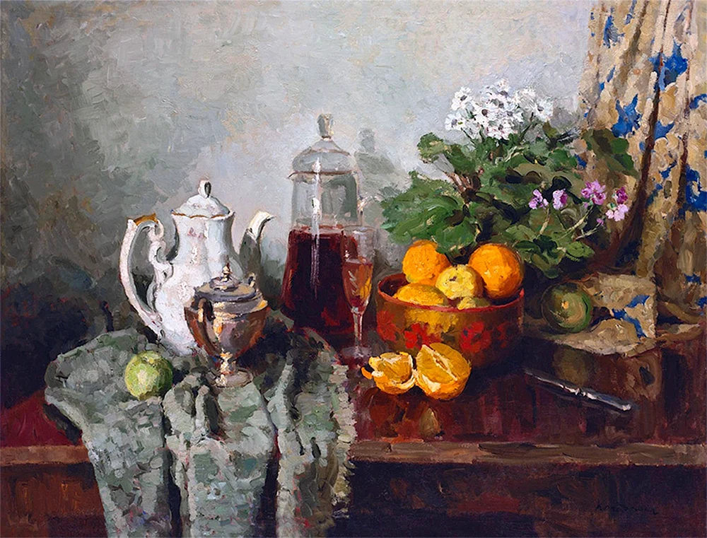 Yuri Nikolaevich Pantsyrev Stilleben mit Obst