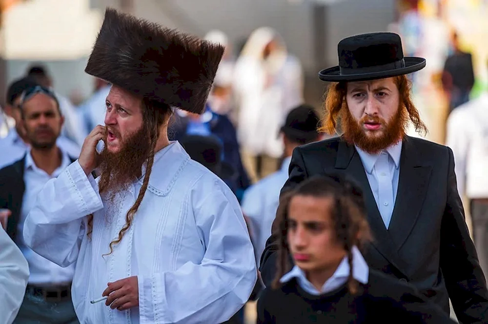 Israelische chassidische orthodoxe Juden