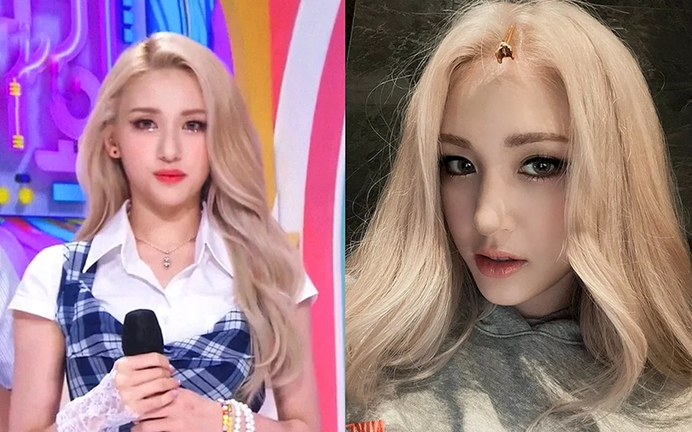 Jeon Somi blond
