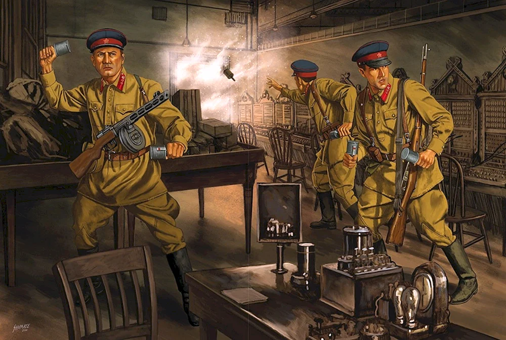 Schmierige Uniformen