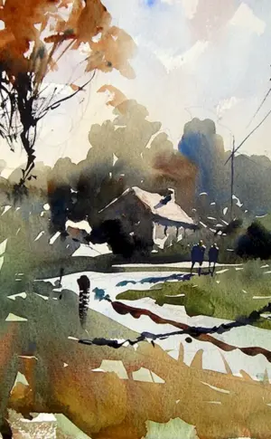 Joseph Zbukvic Aquarell Landschaft