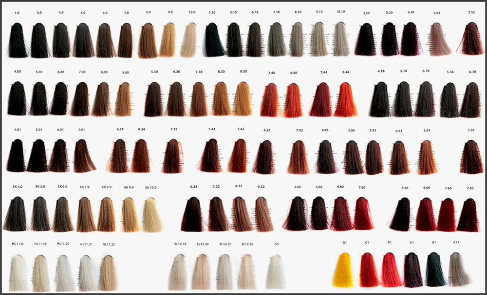Ollin Haarfarbstoff-Farbpalette 41