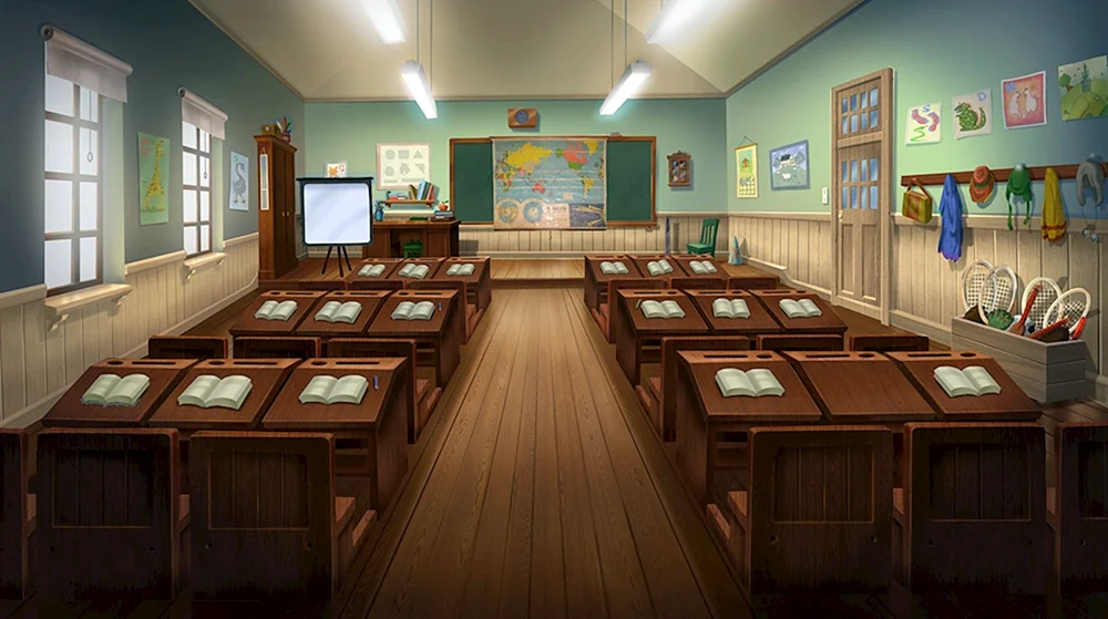 Anime Hintergrund Schule