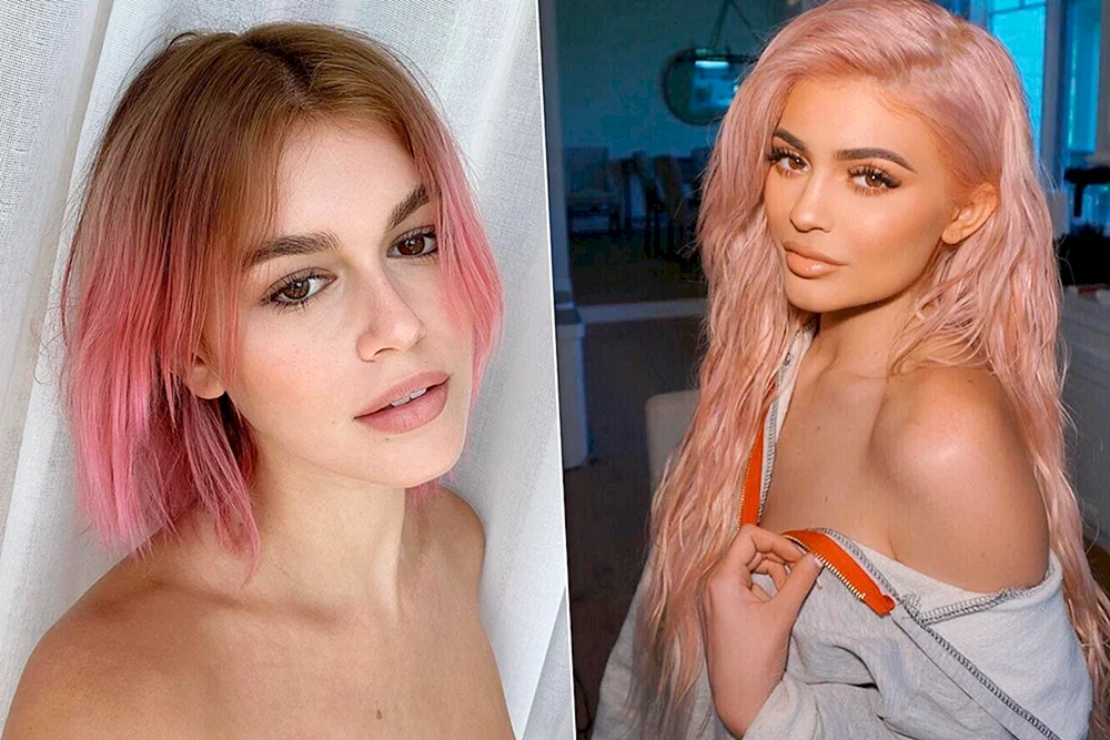 Kylie Jenner rosa blond