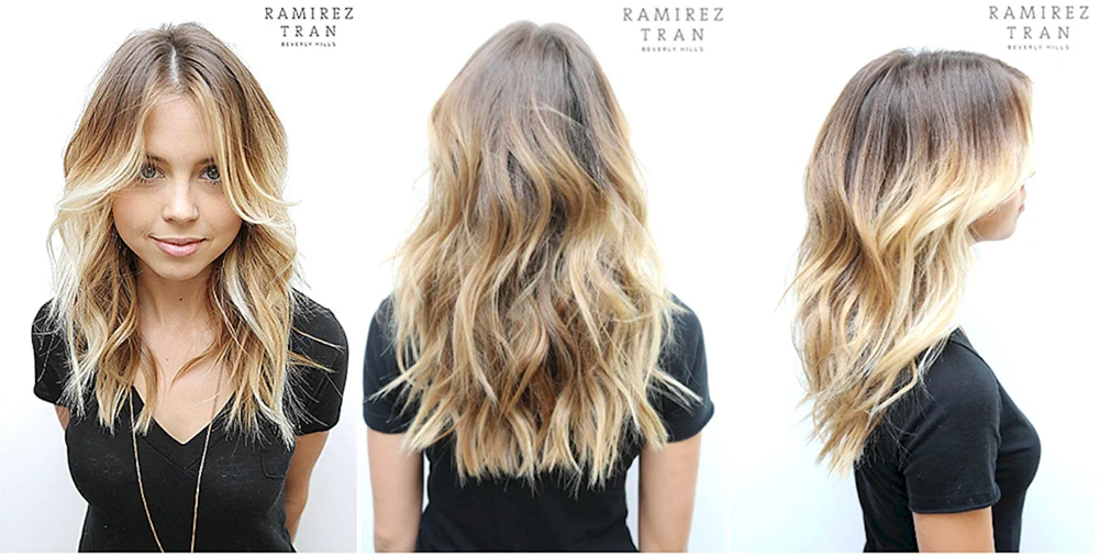 Kalifornische Strähnchen und Balayage