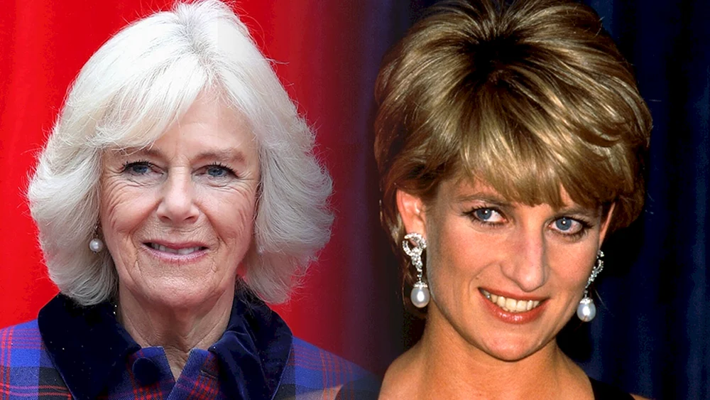 Camilla Parker-. Bowles Foto von jung und jetzt
