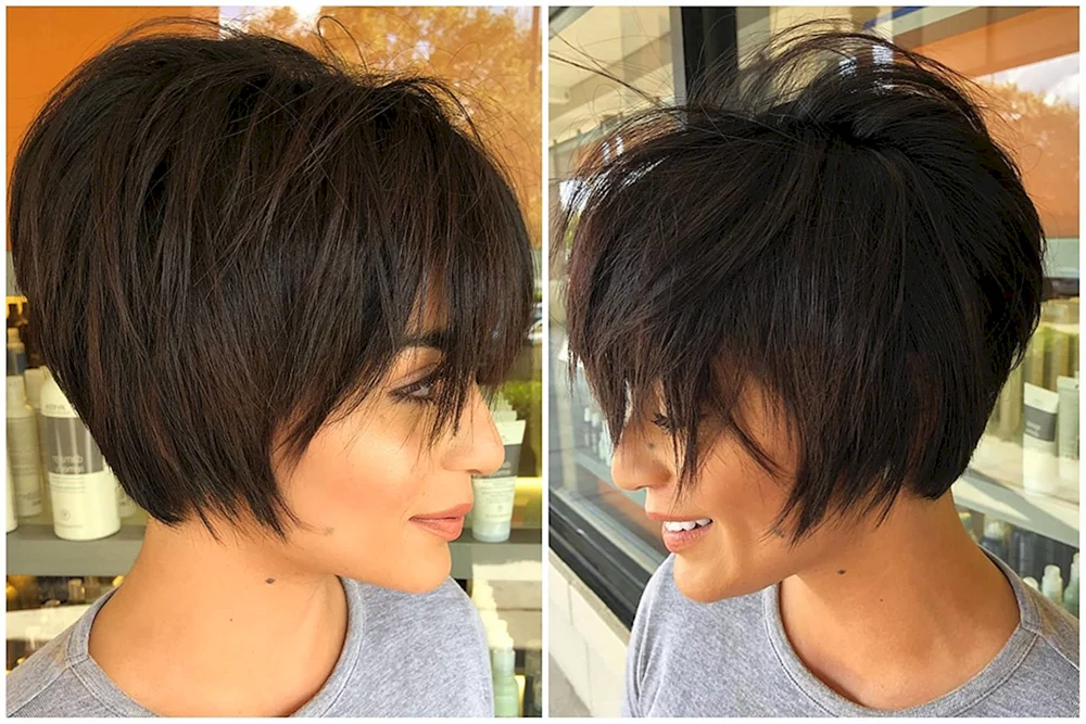 Pixie Cut abgestufter Bob Bob
