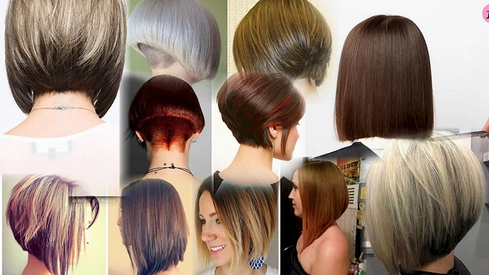 Gradirovannoe bob haircut Cascade haircut