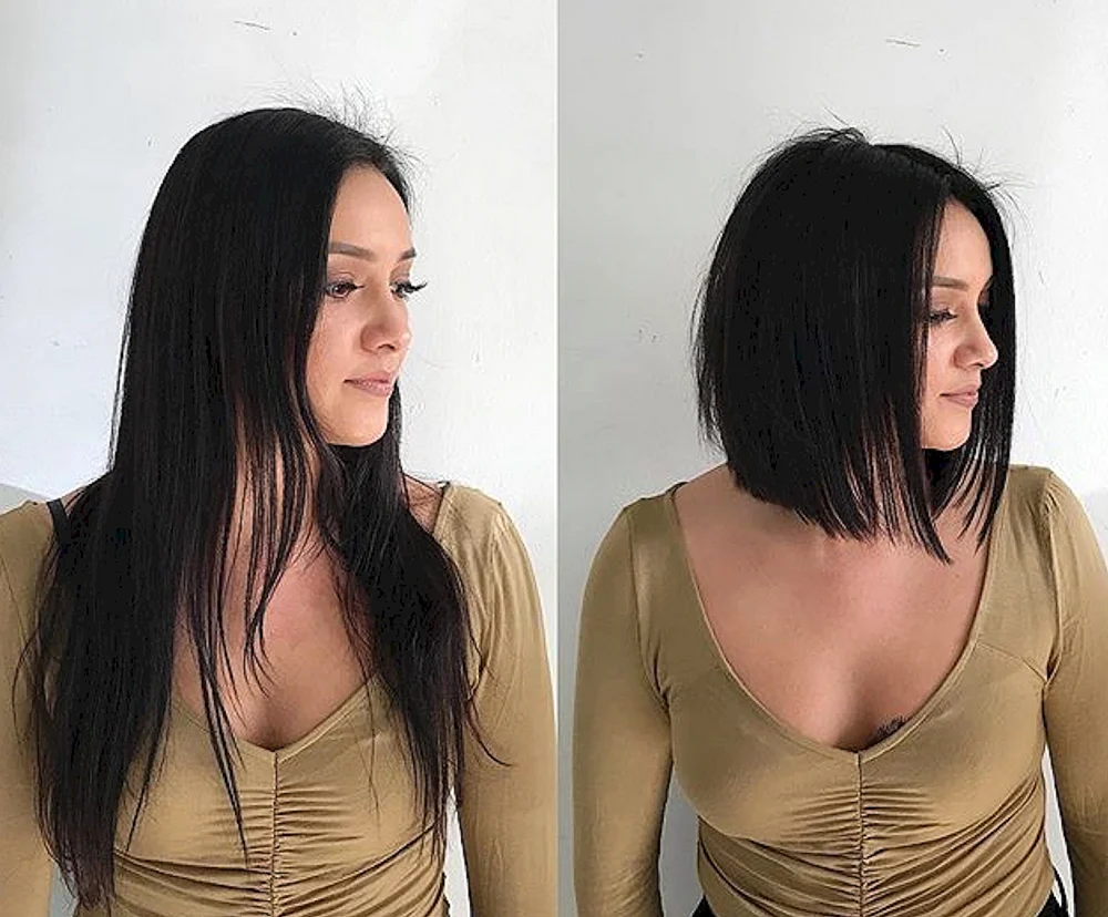 Barret und lange Haare vor und nach