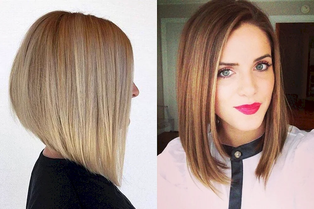 Stufiger Long Bob