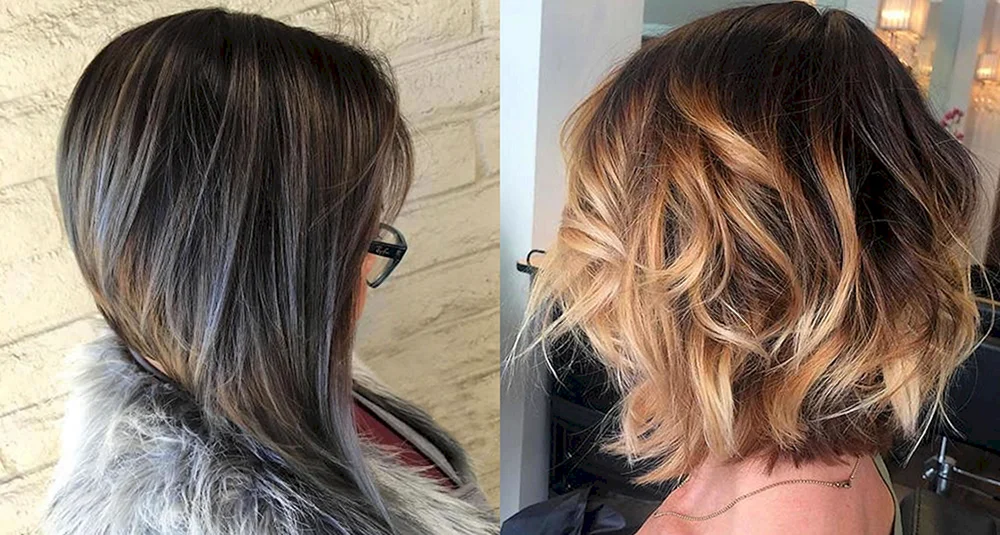 Cold balayage bob