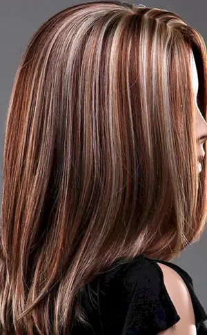 Braunes Haar färben