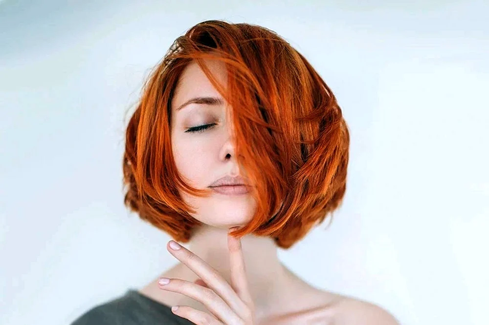 Bob Schnitt für rotes Haar