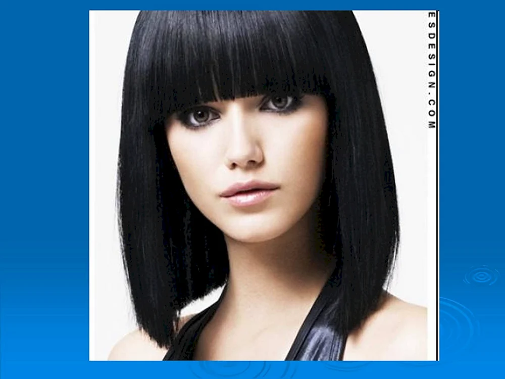 Bob Kare haircut. schwarz