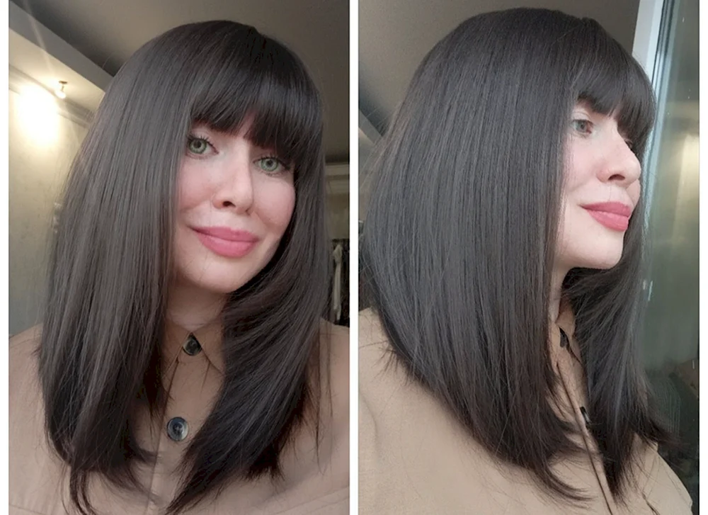 Helle Kastanie kare mit Pony