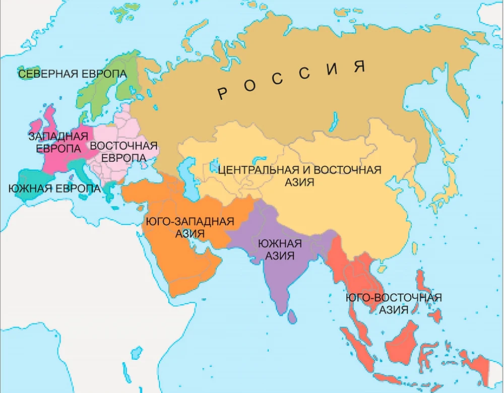 Russland auf dem Globus