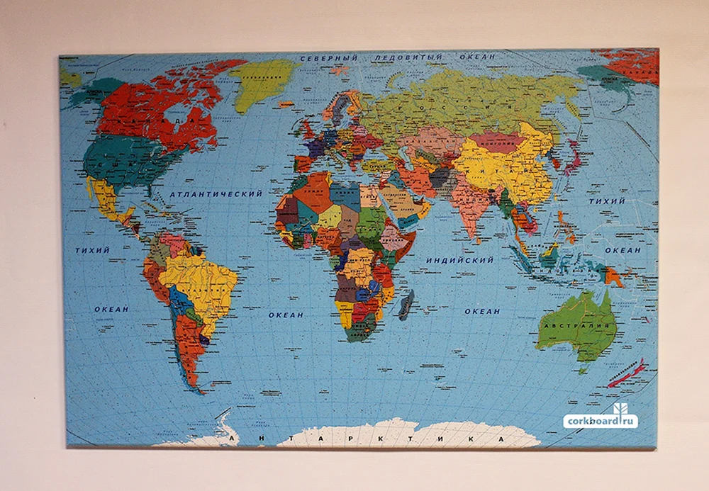 Weltkarte politisch und geographisch groß