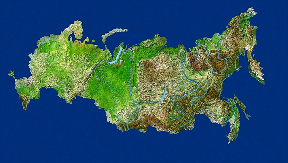 Karte von Russland