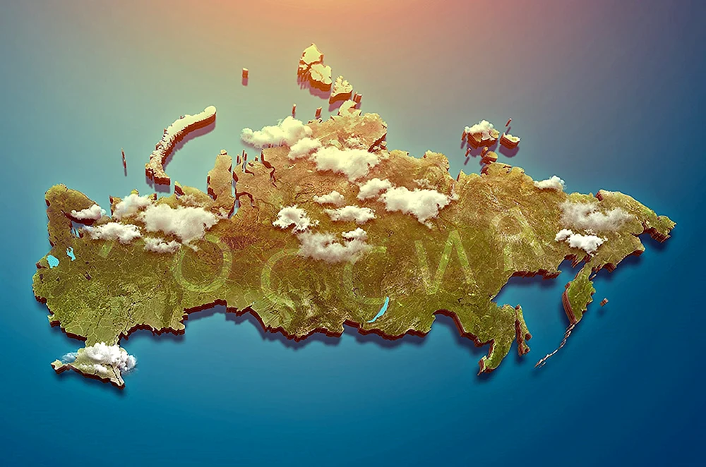 Russland auf dem eurasischen Festland