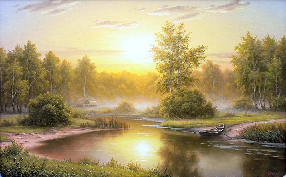 Das Bild „Sommerdämmerung “Künstler Alexei Sarychev