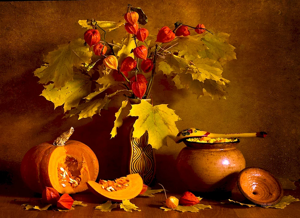Herbstststilleben mit Obst
