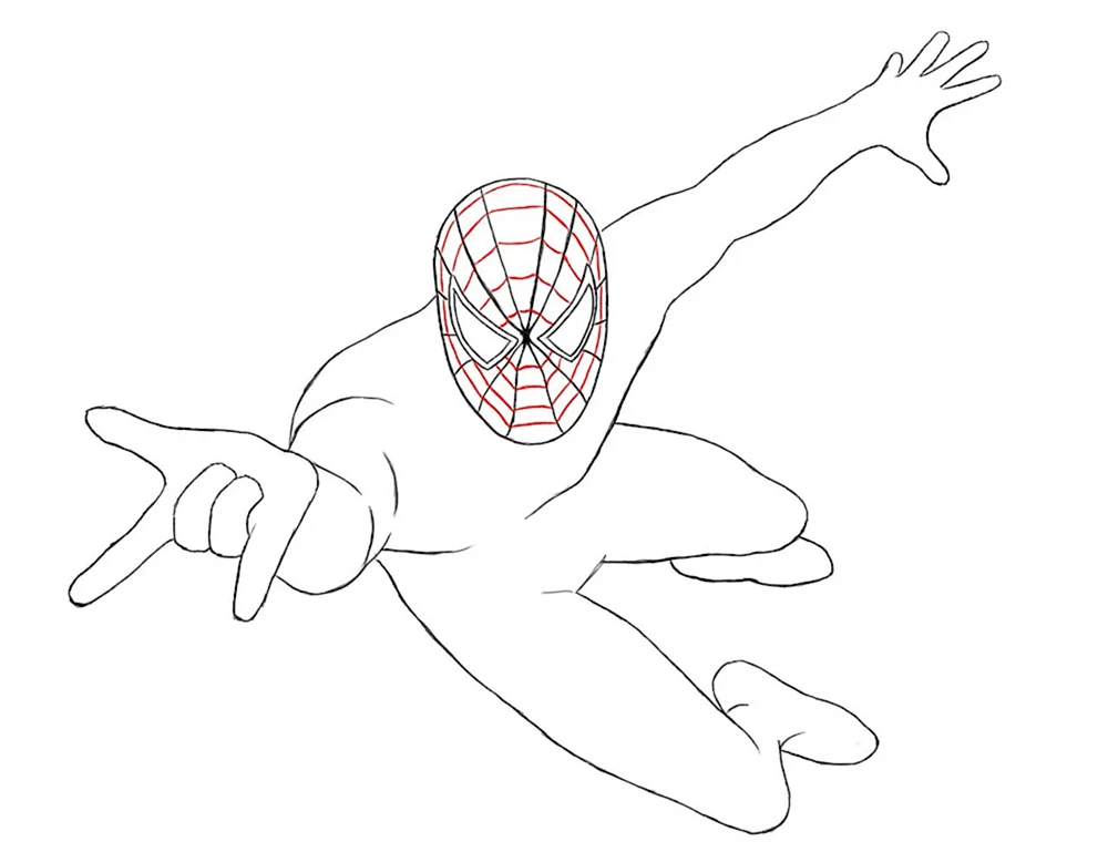 Bilder von Spiderman zum Zeichnen
