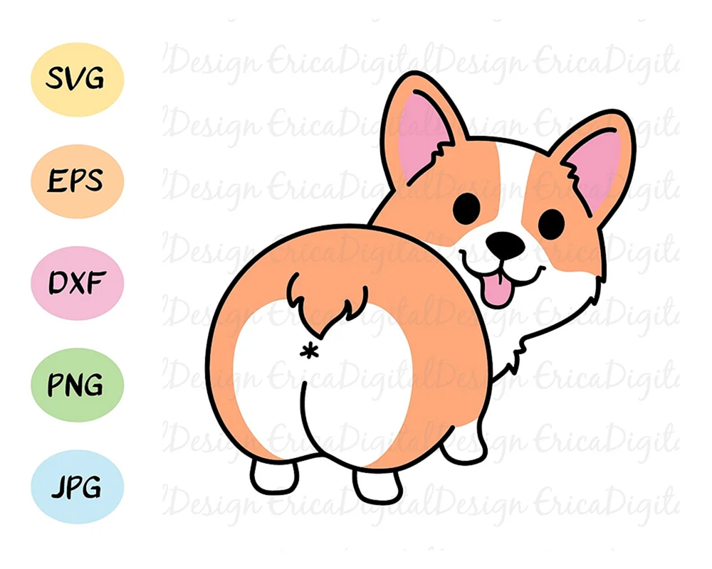 Bilder von Corgis zum Zeichnen