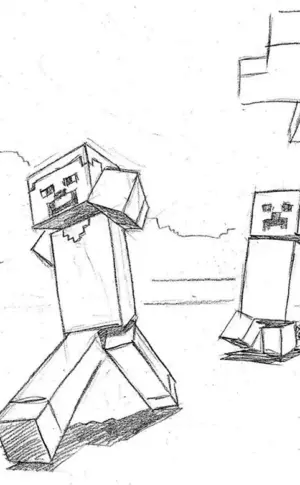 Maincraft Bilder zum Zeichnen