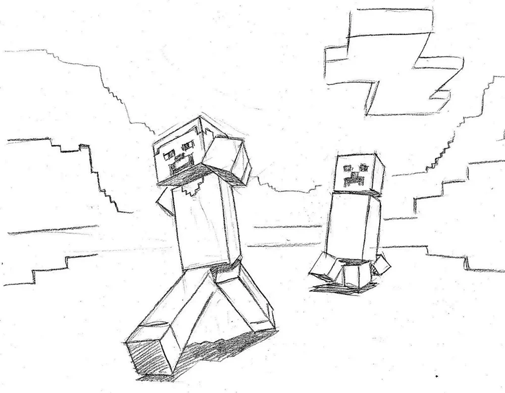 Maincraft Bilder zum Zeichnen