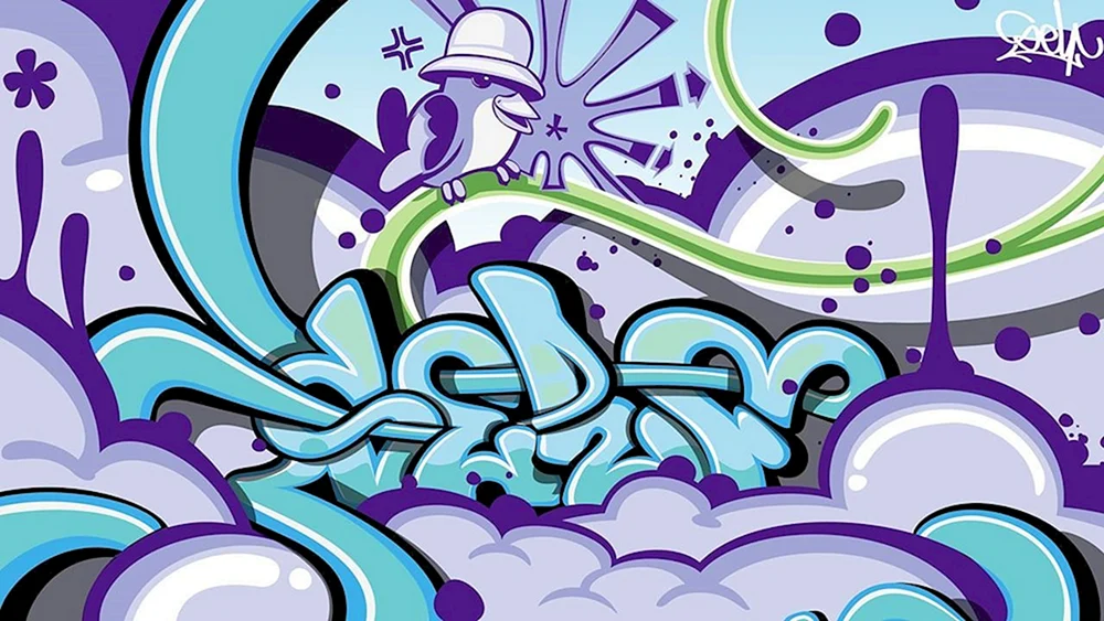 Graffiti an der Wand