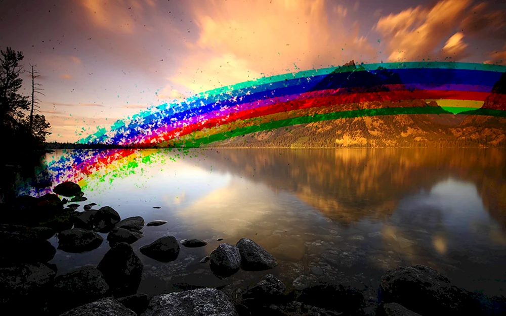 Regenbogen am Himmel