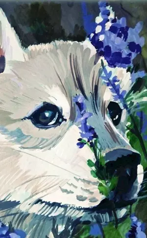 Gouache-Malerei