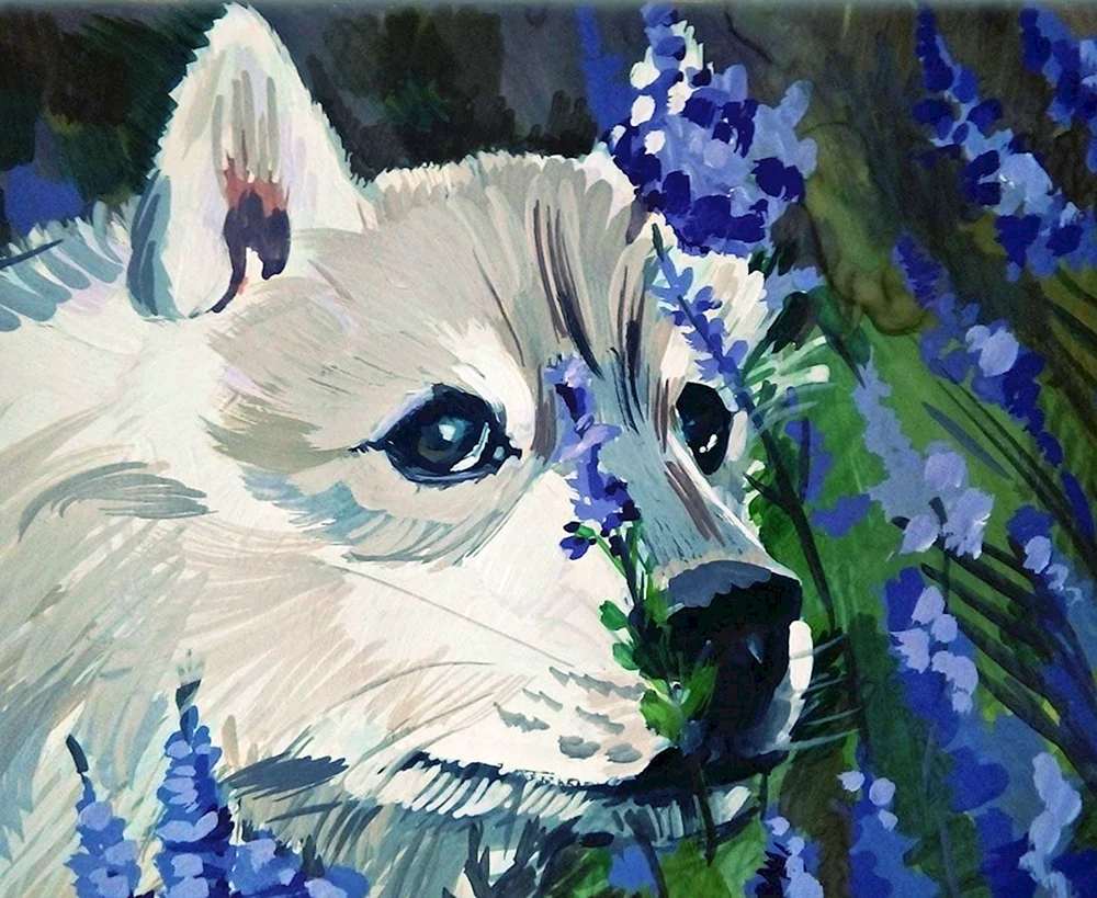 Gouache-Malerei